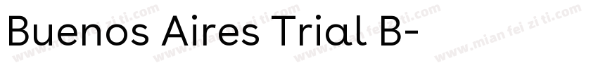 Buenos Aires Trial B字体转换
